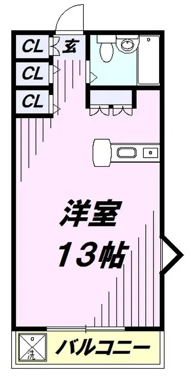コーポエデン 1階階 間取り