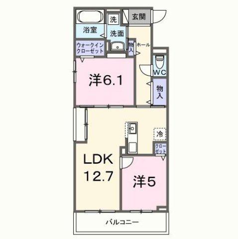 スイート滝ノ水(2LDK/3階)の間取り写真