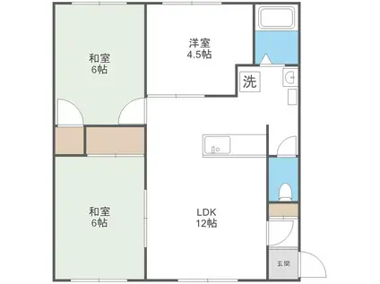 RUMAH4565(3LDK/3階)の間取り写真