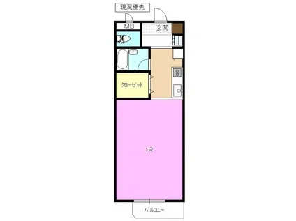 サンマルコ篠ノ井(ワンルーム/4階)の間取り写真