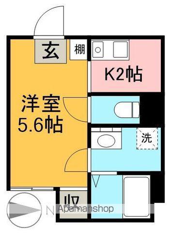 地下鉄東山線 中村公園駅 徒歩19分 4階建 築9年(ワンルーム/1階)の間取り写真