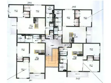 Kレジデンス御旅(2LDK/3階)の間取り写真