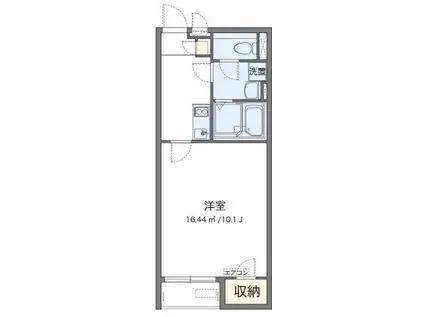 クレイノ新グリーンハイツ 57211(1K/1階)の間取り写真