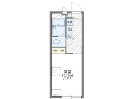 レオパレス中友5(1K/1階)の間取り写真