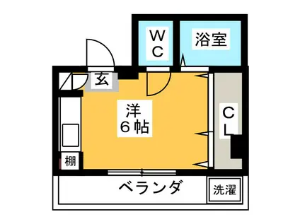 メゾンシルエラ(ワンルーム/3階)の間取り写真