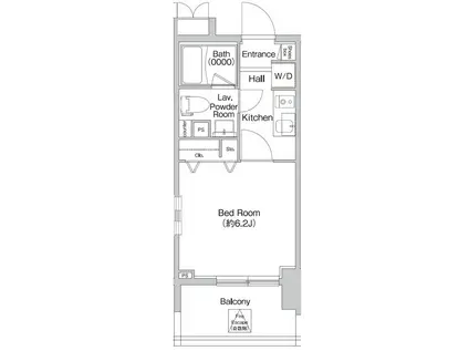 プライムアーバン神楽坂(1K/3階)の間取り写真