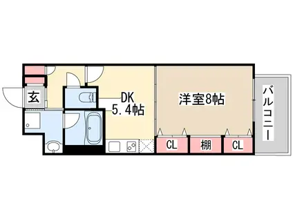 KAISEI神戸海岸通第2(1DK/4階)の間取り写真