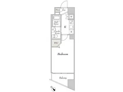 LUMIEC UN KAGURAZAKA(1K/9階)の間取り写真