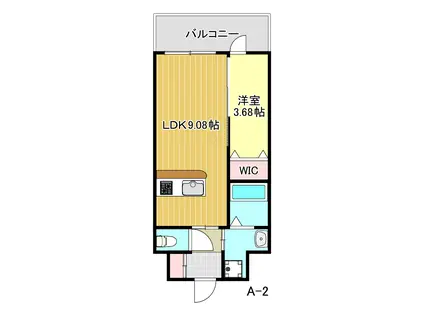 第52川崎ビル(1LDK/13階)の間取り写真