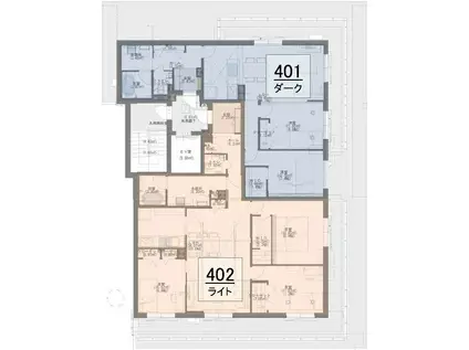 ACERO GARDEN(2LDK/4階)の間取り写真