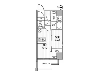 SYFORME木場II SYFORME木場II(1DK/9階)の間取り写真