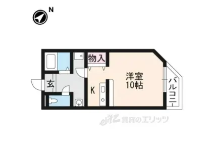 フェイム瀬田(ワンルーム/3階)の間取り写真