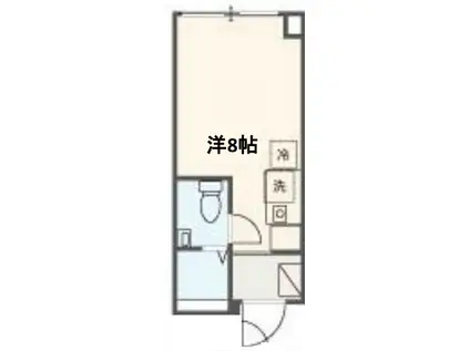 MELDIA RESIDENCE王子(1K/2階)の間取り写真