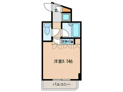 ST藤崎(ワンルーム/4階)の間取り写真