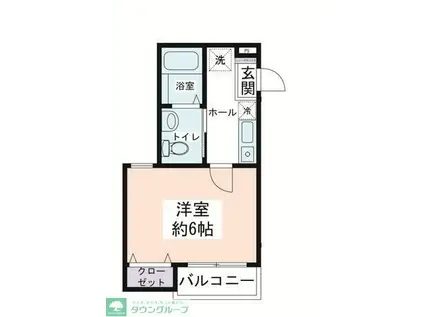 S-CENTER.BUILD III(1K/2階)の間取り写真