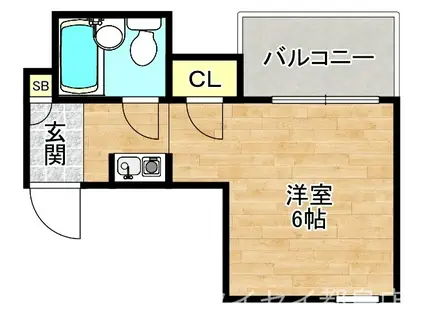 メゾンセシカ(1K/5階)の間取り写真