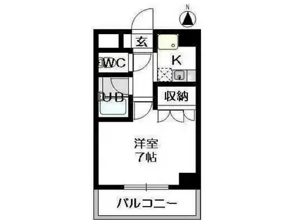 STUDIO SHIROGANE(1K/5階)の間取り写真
