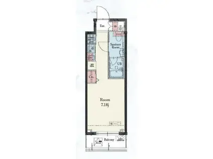 RESIDENCE IRUMA(ワンルーム/7階)の間取り写真