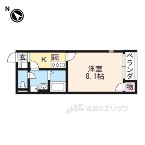 レオネクストスワンコートⅢ(1K/2階)の間取り写真