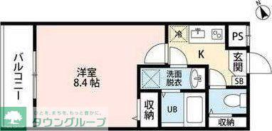 K RESIDENCE柏(1K/7階)の間取り写真