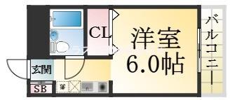 ヒルバレー妙法寺駅前(1K/4階)の間取り写真