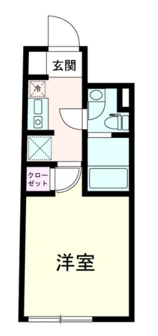 THE14 ITABASHI(1K/4階)の間取り写真