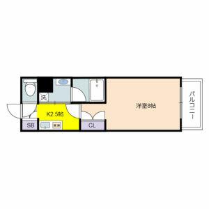 タウンライフ本郷駅前(1K/4階)の間取り写真