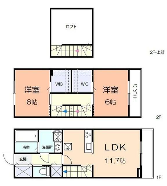 グランルーチェ(2LDK/1階)の間取り写真