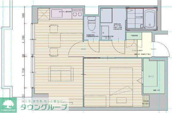 ISM徳川RESIDENCE(1LDK/10階)の間取り写真