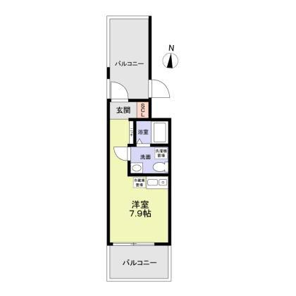 REIGRANDE ASAKUSA(ワンルーム/5階)の間取り写真