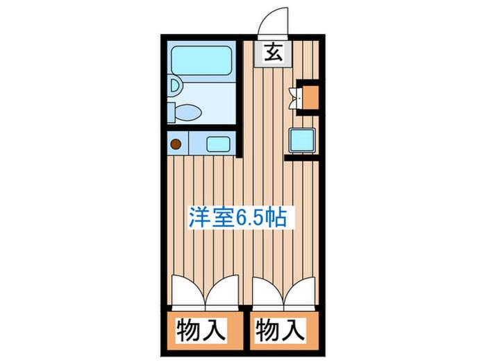 オノレジデンス(ワンルーム/3階)の間取り写真