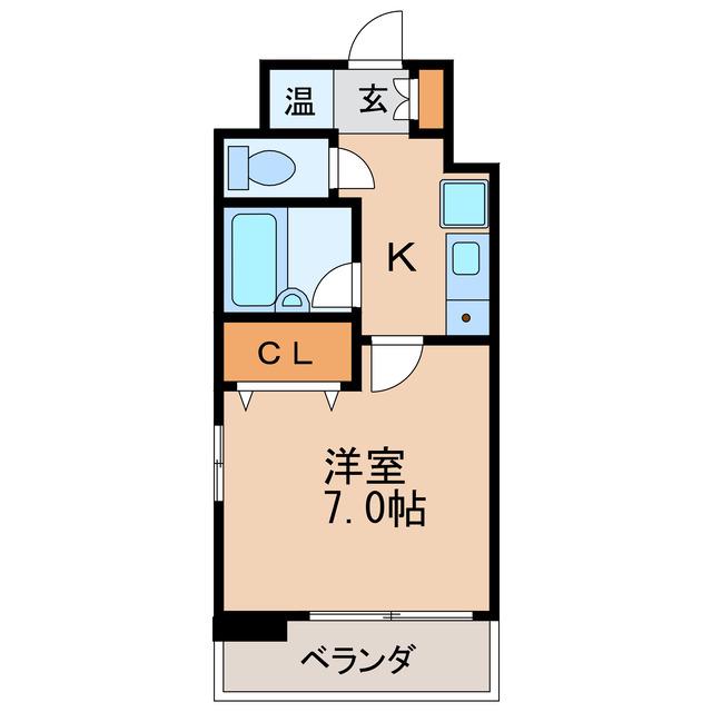 アメニティ泉(1K/5階)の間取り写真