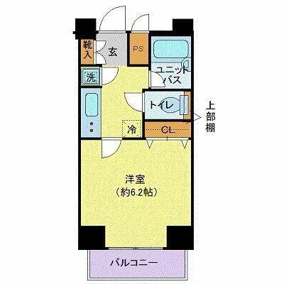 ソアブール小石川ノヴァ(1K/4階)の間取り写真