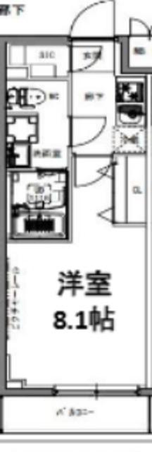 S-RESIDENCE亀戸LUME(ワンルーム/9階)の間取り写真