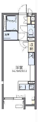 レオネクストSMILE(ワンルーム/1階)の間取り写真