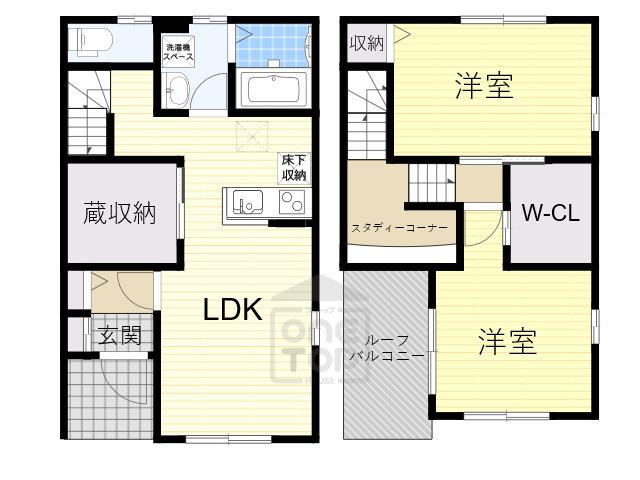 カーサミーア(2LDK/1階)の間取り写真
