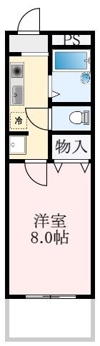 ISSA CASA(1K/3階)の間取り写真