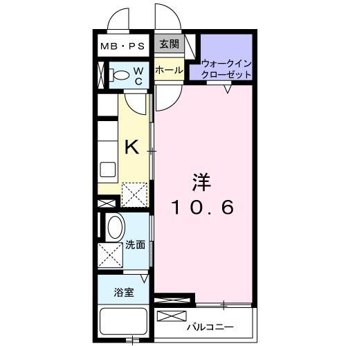フランアンジュ(1K/2階)の間取り写真
