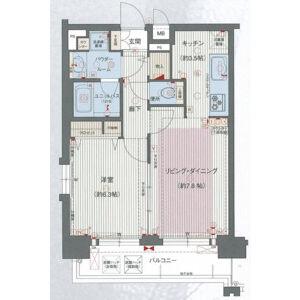 プレサンス名古屋STATIONアブソリュート(1LDK/13階)の間取り写真