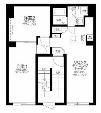 RUYGO OSHIAGE(2LDK/2階)の間取り写真