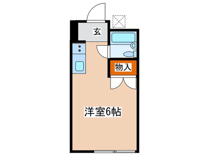 アーバンハウス生田1号館(ワンルーム/1階)の間取り写真