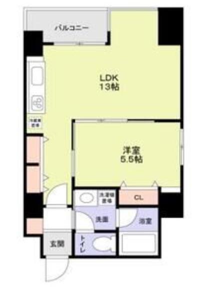 K-CRAFTUMEDA161(1LDK/11階)の間取り写真