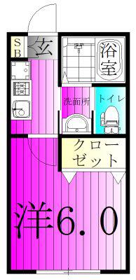 ND HOUSEエヌディ ハウス(1K/1階)の間取り写真
