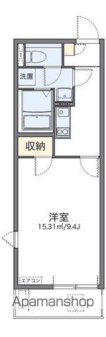 レオネクスト新城(1K/1階)の間取り写真