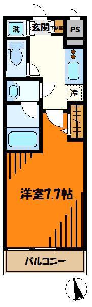 SOLCIELOKAWASAKI(1K/5階)の間取り写真