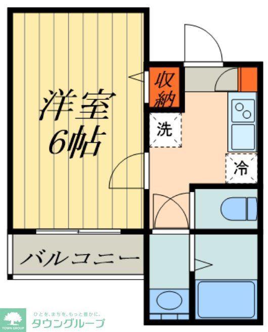 ウエストコート八木崎R(1K/2階)の間取り写真