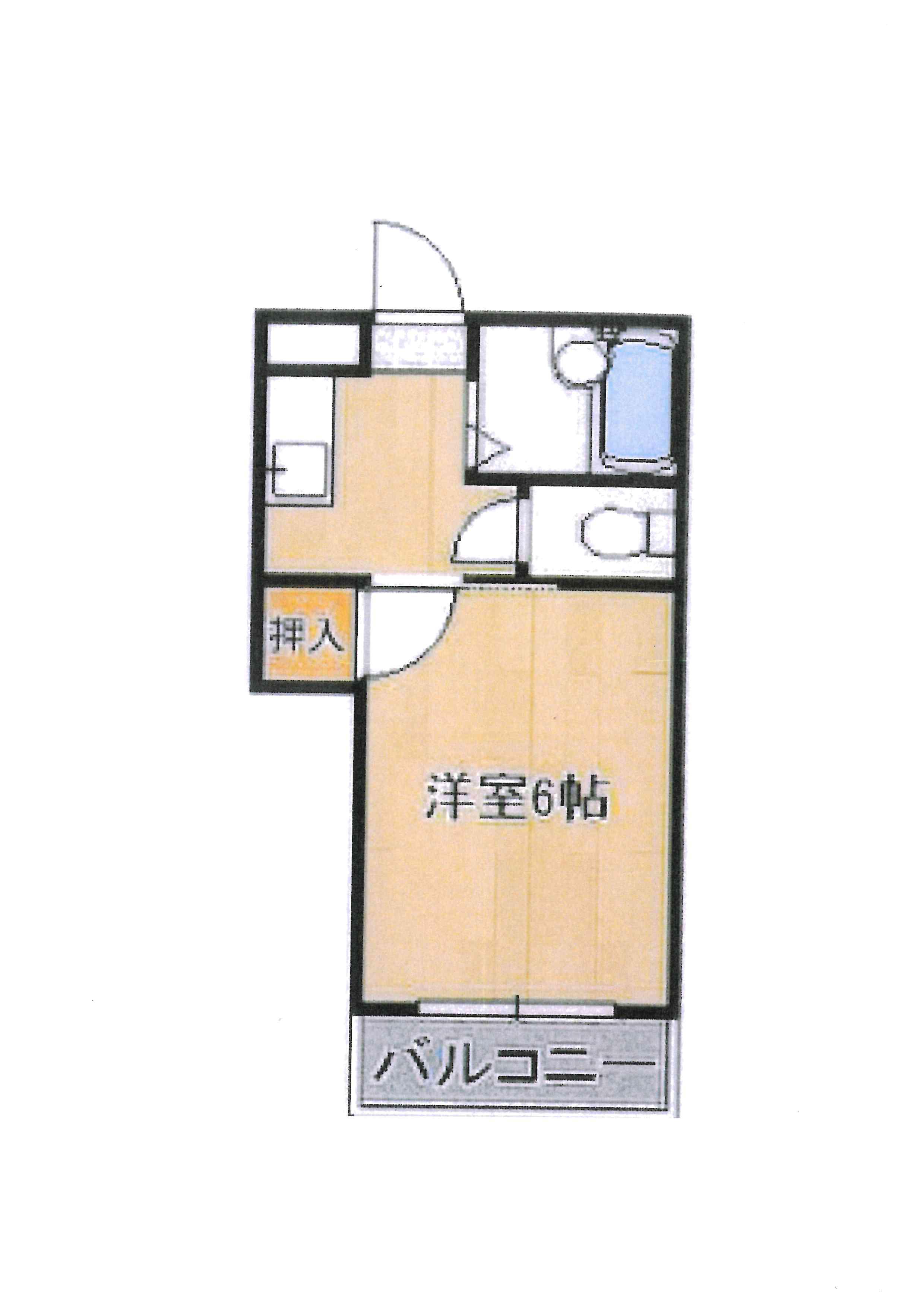 プレアール幸神東B棟(1K/1階)の間取り写真