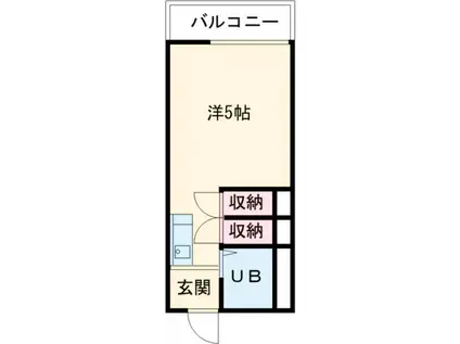 プチマンション江南(1K/2階)の間取り写真