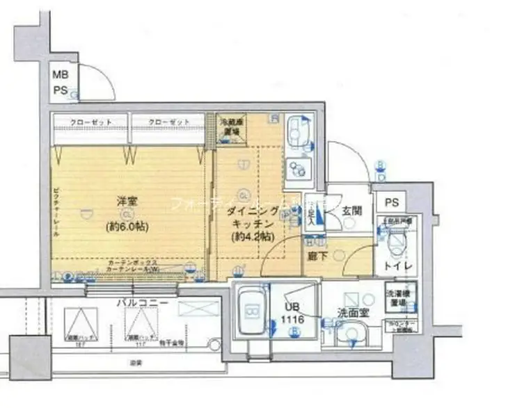 メインステージ上野 9階階 間取り