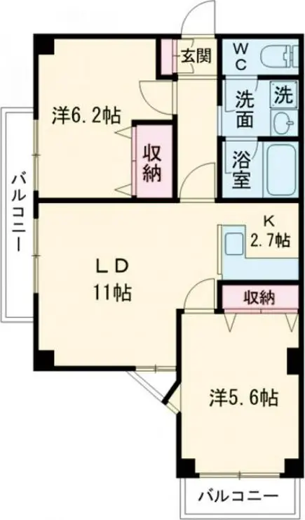 モンテローザ 3階階 間取り